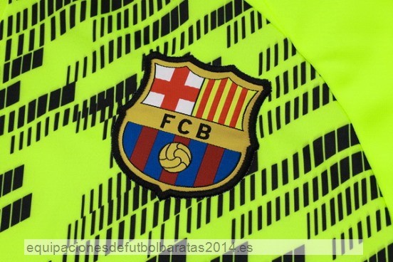 Nuevo Sudadera Entrenamiento Barcelona 23/24 Verde Fluorescente Baratas